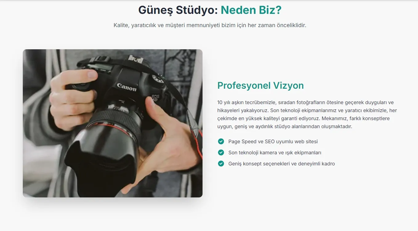 Dijital Dönüşümünüz Başlıyor: Tam Kontrollü, Açık Kaynak Fotoğraf Stüdyosu Web Sitesi Scripti Görünüm 2